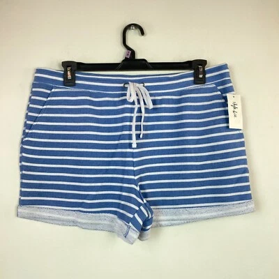 Pantalones Cortos Style & Co Para Mujer L Azul Marinero Rayas Cordón Cintura Elástica Nuevos con Etiquetas BN29 Foto 1 de 4