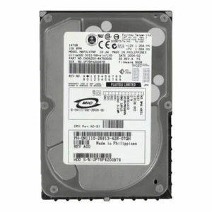 Fujitsu 147GB SCSI LVD 10K U320 68PIN MAP3147NP CA06200-B47600DE M1110 0M1110 - Afbeelding 1 van 2