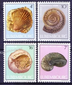 Luxemburgo 1984 MNH 4v, fósiles en museo de historia natural, vida marina, conchas - Imagen 1 de 1