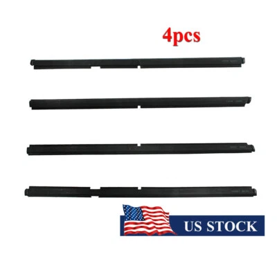 4pcs Outer Window Glass Seal Belt Sealing Strips For 1999-04 Jeep Grand Cherokee Foto 1 de 4