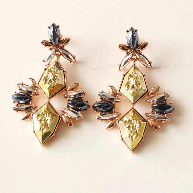 Nuevos pendientes colgantes florales con barra de chuchería mejor regalo moda mujeres fiesta joyería Foto 1 de 4