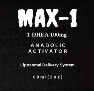 MAX-1 DHEA 100mg High Potency Extreme Muscle Builder 60ml Bottle - Picture 1 of 2