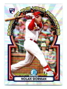 2023 Bowman Rookie of the Year Favorites Nolan Gorman Rookie St. Louis Cardinals - Picture 1 of 2