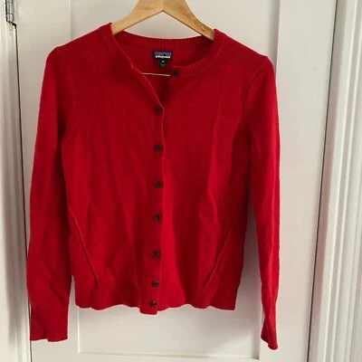 Красный кашемировый женский кардиган Patagonia Rincon размер XS осень - Изображение 1 из 4