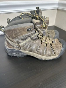 KEEN Voyageur Mid Hiking Boots for Men - Raven/Tawny Olive - 9.5 - Imagen 1 de 7
