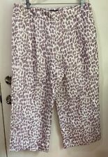 NWT J.Crew Pleated linen-blend pant in lilac giraffe print-AM995 Sz 16 (102)