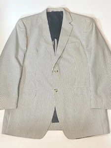 Alexander Julian American Modern Lightweight Cotton Gray Suit Coat Men's 42L - Picture 1 of 10