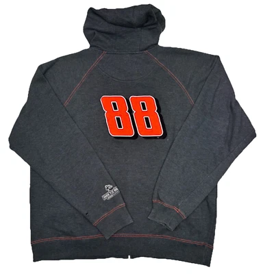 Over The Wall Dale Earnhardt Jr #88 Racing Jacket Men’s Size XL Grey Full Zip - Image 1 of 4