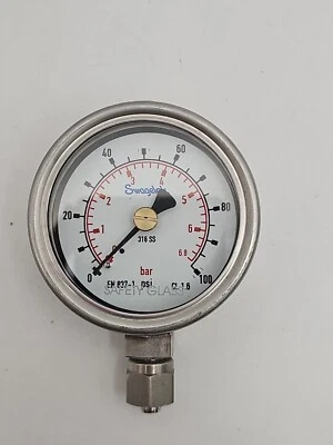 Swagelok EN837-1 Pressure Gauge 0 To 100 PSI 0 TO 6.8 Bar - Image 1 of 4