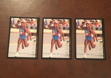 CARL LEWIS Lot (3) 1992 Classic Promo Card - Olympic - Life in the Fast Lane