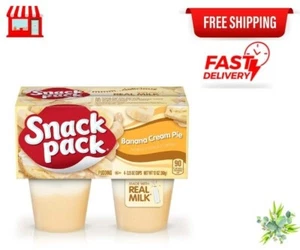 Snack Pack Banana Cream Pie Pudding Cups, 4 ct - Picture 1 of 14