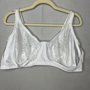 Comfort Choice Bra 48DDD White Wireless Full Coverage T Shirt Semi Sheer - Picture 1 of 10