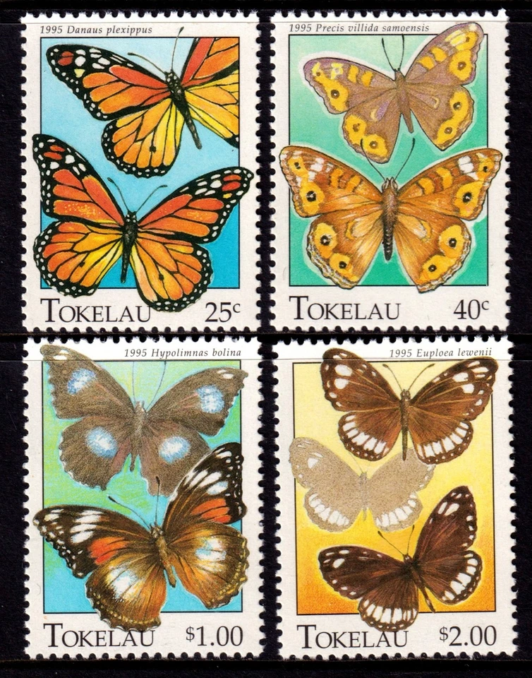 Tokelau 1995 Butterflies Complete Mint MNH Set SC 213-216 - Image 1 of 1