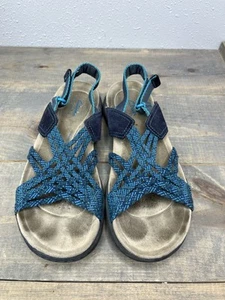 Clarks Collection Amanda Ease Women's Size 8 Blue Navy Slingback Comfort Sandals - Picture 1 of 5