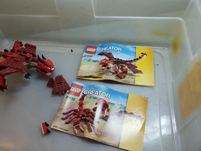 LEGO CREATOR: Red Creatures (31032) Uncounted, As-Is - Image 1 of 4