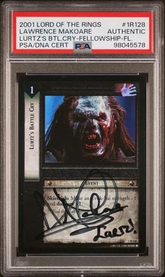 Lurtz Lawrence Makoare 1R128 FOIL SIGNED PSA Auto Lord of the Rings TCG LOTR - Image 1 of 2