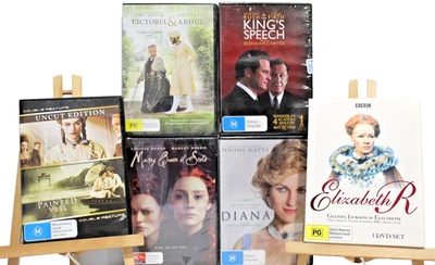 British Royal Drama DVD x7 Movies BBC Series Elizabeth R Victoria & Abdul x4 NEW - Image 1 of 4