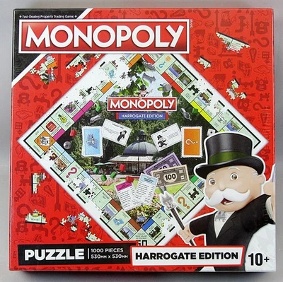 Monopoly Harrogate Edition 1000 Piece Jigsaw Hasbro Gaming 2020 SEALED - Image 1 of 3