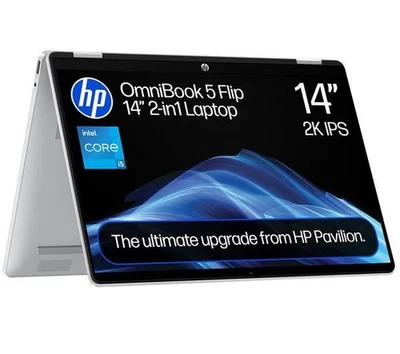 HP OmniBook 5 14" 2 in 1 Laptop - Intel Core i5, 512 GB SSD - REFURB-A - Image 1 of 4