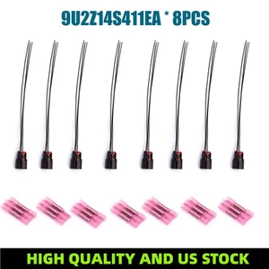 8pcs Ignition Coil Connector Plug 9U2Z14S411EA  For Ford 13-19 V6 V8 Flex F150 - Picture 1 of 7