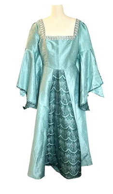 Disfraz de Teatro Hecho a Mano Personalizado VESTIDO MEDIEVAL BROCADO Feria Renacentista XXL Foto 1 de 4