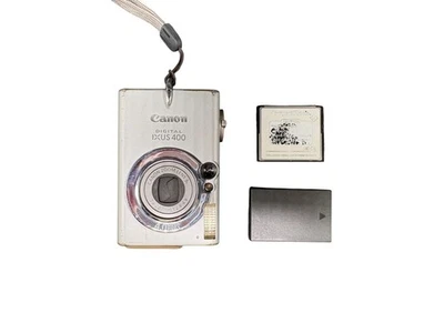 Canon IXUS 400 Digitalkamera Silber Kompakt Vintage Geprüft Guter Zustand TOP - Bild 1 von 4