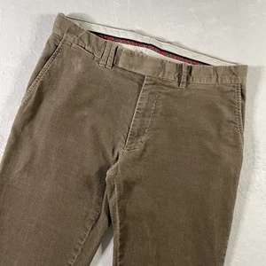 Polo Golf Ralph Lauren Herrenhose 33 x 30 braun Cord klassische Passform flache Vorderseite - Bild 1 von 12