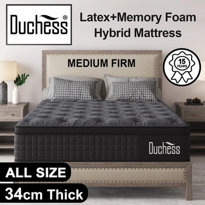 Duchess Mattress Queen Double King Single COOL GEL Memory Foam Pocket Spring - image 1 of 4