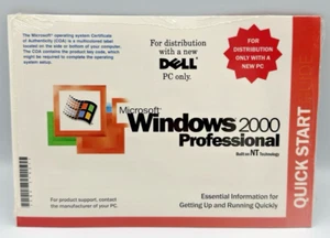 Microsoft Windows 2000 Professional W2K + SP3 Reinstallation CD Dell - Versiegelt! - Bild 1 von 3