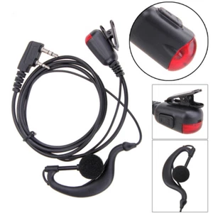 2Pin Walkie Talkie Headset Privacy G-Shape Earpiece Headset for Two Way Radio - Zdjęcie 1 z 4