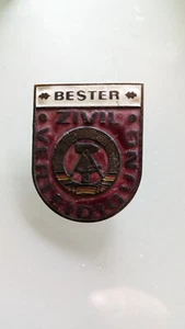 DDR  ZIVILVERTEIDIGUNG BESTENABZEICHEN  Bronze Metall - Bild 1 von 1