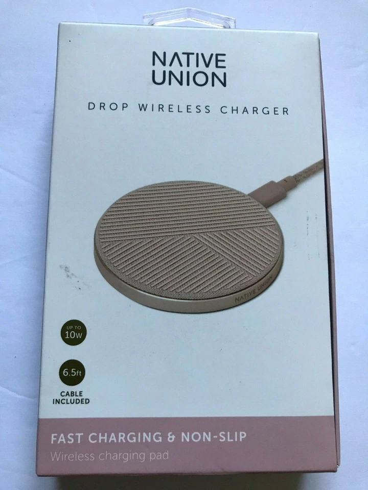 Native Union Drop - Wireless Charger Pad  [Qi Certified] 10W Non Slip - Image 1 of 4