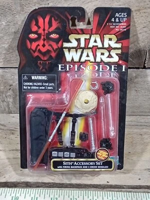 Star Wars Episodio 1 Armas Sith Juego de Accesorios Hasbro 1998 Figura de Acción Foto 1 de 2