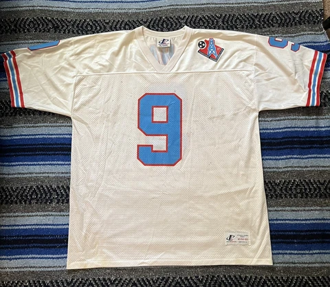 Tennessee Oilers McNair LogoAthletic White Jersey XL (50-52) Cover