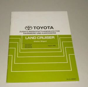 Manual de Taller Toyota Land Cruiser Familiar Carrocería Suspensión, 08/1998 - Imagen 1 de 1