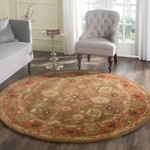 Alfombra redonda Safavieh Heritage MOSS/RUST 3'-6" X 3'-6" - HG952A-4R - Imagen 1 de 3