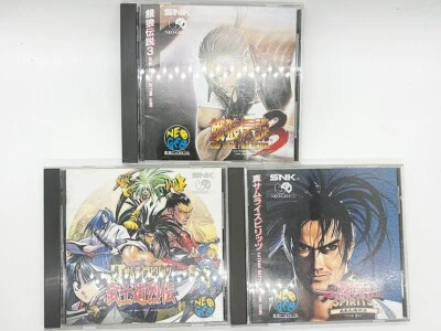 Lot 3 Samurai Shodown Ⅱ Samurai Shodown Bushido Fatal Fury 3 Set NEO GEO Tested - Image 1 of 4