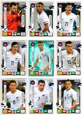 CONJUNTO COMPLETO DE CARTÕES DE TIME DE FUTEBOL DA NOVA ZELÂNDIA 09/09! - Panini Copa do Mundo FIFA 2018 - Imagem 1 de 4