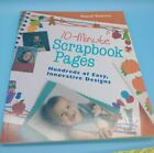 LOT OF (2) 10-Minute Scrapbook Pages Innovative Designs, Deco with Rubber Stamps