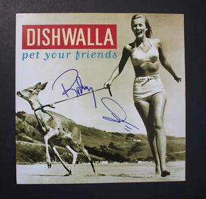 Autogramm handsigniertes Band DISHWALLA Promo Poster "pet your friends" - Bild 1 von 3