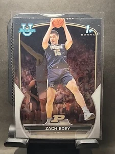 2022-23 Bowman Chrome University Zach Edey 1st Bowman #79 Purdue Boilermakers - Imagen 1 de 6