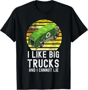 Funny Kids Recycling Garbage Trash Truck Toddler Gift Unisex T-Shirt - Picture 1 of 4