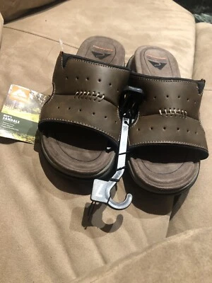 NUEVAS SANDALIAS DESLIZABLES MARRONES OZARK TRAIL OUTDOOR OT RIVER PARA HOMBRE Talla 7 Foto 1 de 4