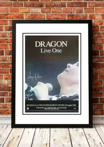 DRAGON Signed Framed A4 Poster (1984) - Retro Band Art - Great Gift Idea - Picture 1 of 3