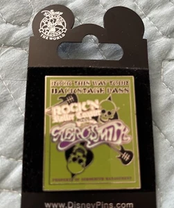 WDW Rock 'N Roller Coaster Backstage Pass Aerosmith MGM Disney Pin 2008 RARE - Picture 1 of 3