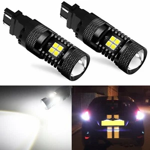 JDM ASTAR 2x 3157 3156 Xenon White 3030 SMD LED Backup Reverse Lights Bulbs 3057 - Picture 1 of 9