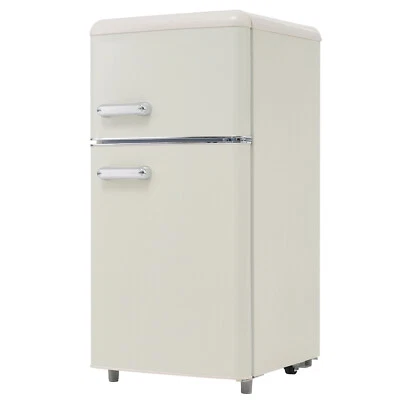 Kühl- und Gefrierkombination Kühlschrank mit Gefrierfach 72 L Freistehend Weiß - Bild 1 von 4