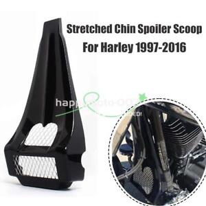 Vivid Black Stretched Chin Spoiler Scoop Fit For Harley Touring FLHTCU 1997-2016