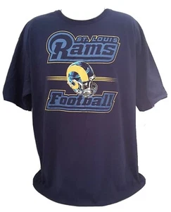 St Louis Rams NFL Mens 2XL Short Sleeve Blue Tee Shirt "Greatest Team On Turf " - Picture 1 of 6