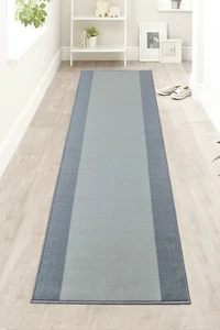 Custom Size Anti Slip Rubber Bordered Design Low Pile Runner Rug - Picture 1 of 6